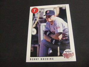 1996 Marquette Banks #25 Denny Hocking -Minnesota Twins-