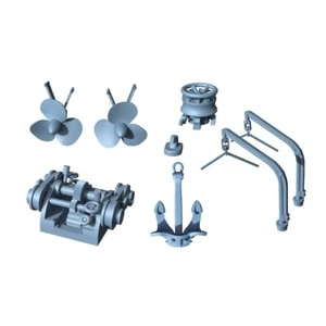 LYCG200334 1/200 Model Upgrade Parts German Z-25 Destroyer Parts For The Hull - Picture 1 of 6