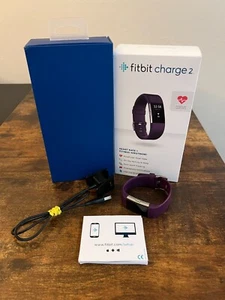 Fitbit Charge 2 Herzfrequenz und Fitness Aktivitätstracker Lila Komplett OVP - Bild 1 von 7