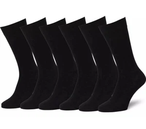 3-24 Pairs Men Solid Sports Athletic Work Plain Crew Cotton Socks 10-13, 9-11 - Picture 1 of 10