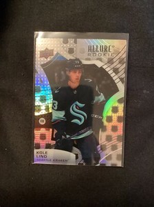 2021-22 Upper Deck Allure Kole Lind RC #120 NHL Shield 2005 Seattle         EN16