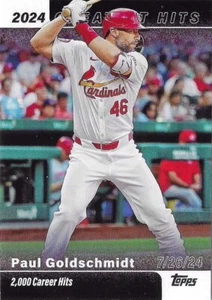 Paul Goldschmidt 2025 Topps Series 1 #GH-21 2024 Greatest Hits 2,000 Career Hits - Picture 1 of 3