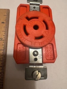 MADE USA ARROW HART Isolated Ground Single Locking Receptacle NEMA L21-20 20A - Picture 1 of 6
