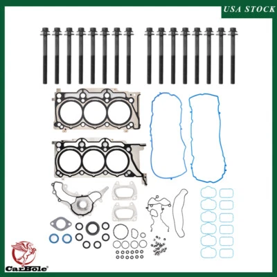 Head Gasket Set W/ Bolts For 2011-2016 Chrysler 200 300 Dodge Grand Caravan 3.6L - Image 1 of 4