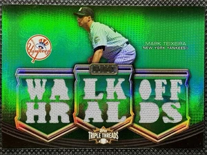 Mark Teixeira 2010 Topps Triple Threads Emerald Triple Relic /18 #TTR-15 NYY - Picture 1 of 2