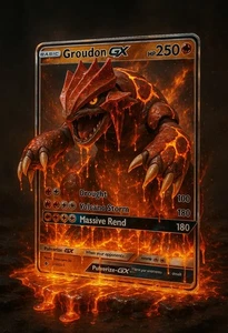 Groudon GX 3D Pokémon Karte Poster - 13x19 - Bild 1 von 1
