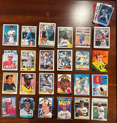 Lote de 400 tarjetas de béisbol Topps, Donruss y Fleet de 1980 - Salón de la fama, radiocontrol y estrellas ¡Leer! Foto 1 de 4
