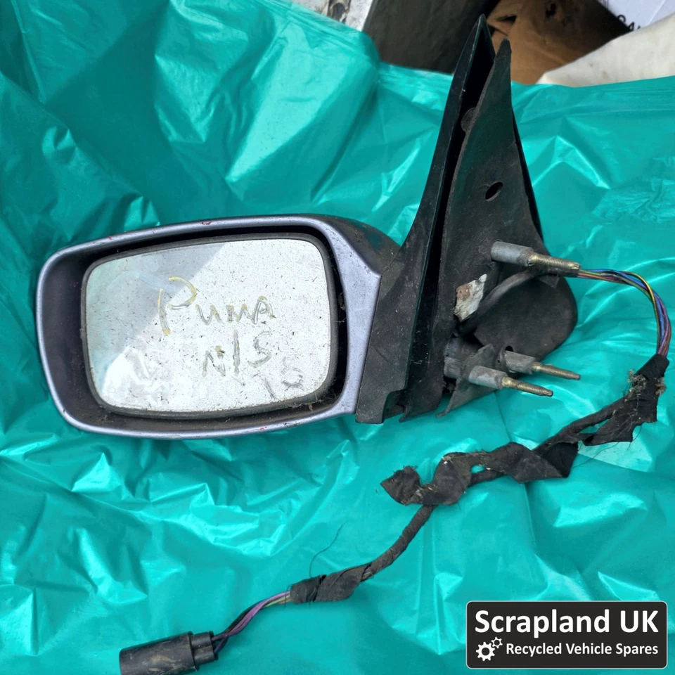 Espejo retrovisor eléctrico plateado del lado del pasajero Ford Puma 1997-2002 Foto 1 de 1