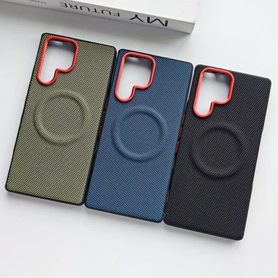 For ZTE nubia RedMagic 11 Pro Phone Case Hybrid Armor Nylon Cloth Magnetic Cover - Image 1 of 4