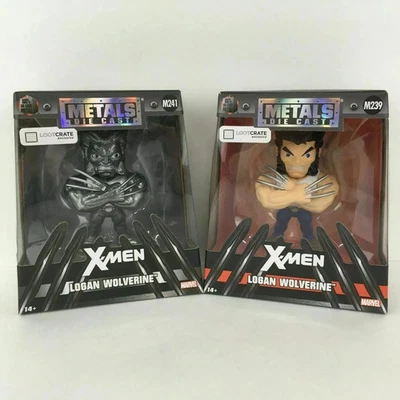 2 Metals Die Cast Figures Logan Wolverine & Silver Variant Exclusive M239 M241 - Image 1 of 4