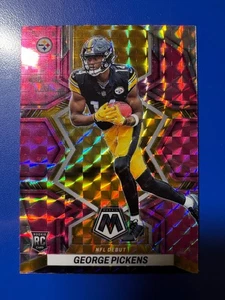 2022 Mosaic Pink Prizm George Pickens RC Debut #282 Steelers - Bild 1 von 2