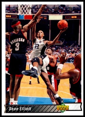1992 Sean Elliott Upper Deck Basketball #131 San Antonio Spurs - Image 1 of 2