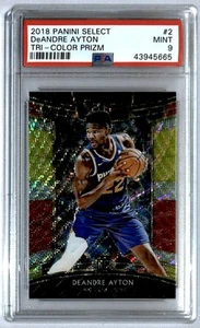 Deandre Ayton 2018-19 Panini Select Tri-Color Prizm Rookie #2 PSA 9 - Picture 1 of 2