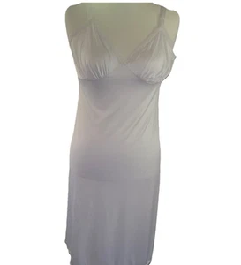 VTG Shadowline DD Busty Full Slip Nightgown Lingerie White Sexy Nylon Softgirl - Picture 1 of 9