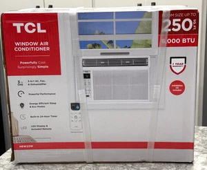 TCL 6000 BTU Window Air Conditioner Fan and Dehumidifier 250sqft Remote Control - Picture 1 of 6