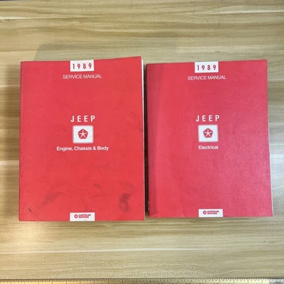 Jeep Wrangler Cherokee Wagoneer 1989 eléctrico y motor, chasis, manuales de carrocería Foto 1 de 4