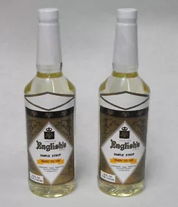 32oz. (2x) Jonathan English Bar EINFACHER SIRUP flüssiges Rohr Zucker Cocktail Mixer - Bild 1 von 1