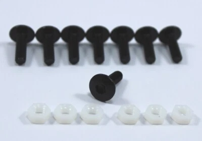 8x Motorcycle Lightweight Race Track Windscreen Screen Bolts Windshield Fixings - Image 1 of 4