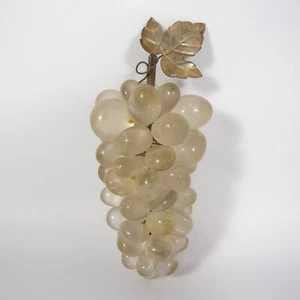 GRAPPOLO D'UVA UVA IN PIETRA DURA BIANCA VINTAGE HARD STONE GRAPE - V044 - Bild 1 von 7