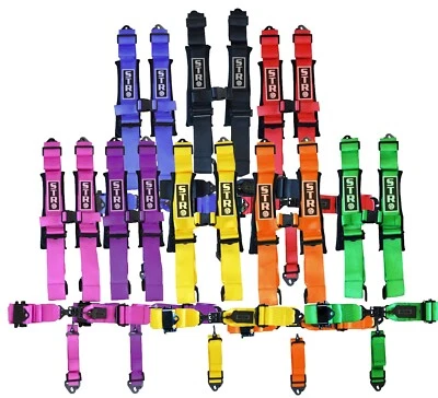 STR Competition RATCHET Race Harness Padded Off Road Racing 3" Wide Seat Belt - Image 1 of 2