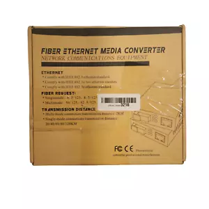 2 Gigabit Ethernet Open Fiber RJ45 Media Converter WITH 1.25G Module G0101-SFP - Picture 1 of 5