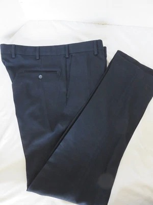 Vtg Berle Men's Black  Straight Flat Front Pants   USA 39 x 33 - Image 1 of 4