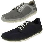 Mens Clarks Casual Lace Up Trainers Step Maro Sol