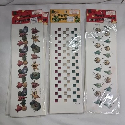 Provo Craft First Impressions Rub on Transfers Christmas Lot of 3 New Holiday  - Image 1 of 4
