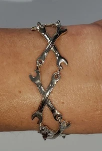 Rodder Double Wrench Bracelet - Motorhead Jewelry by Andrea Carnahan Koenigs - Picture 1 of 8