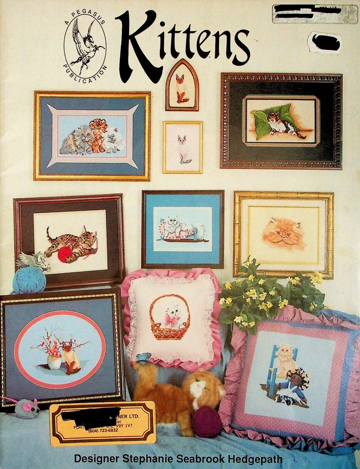 Kittens Cats Samplers Cross Stitch Pattern By Pegasus - Image 1 of 4