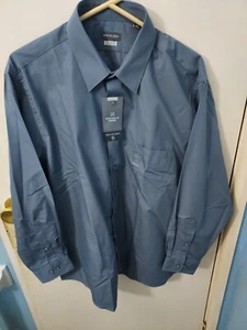 Van Heusen Charcoal Gray Dress Shirt, 17 32/33, NWT - Picture 1 of 4