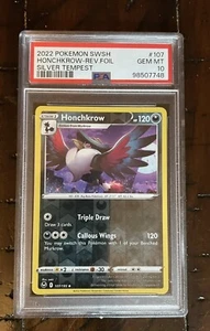 2022 Pokémon Sword & Shield / Silver Tempest - #107 HONCHKROW REV FOIL - PSA 10 - Bild 1 von 3