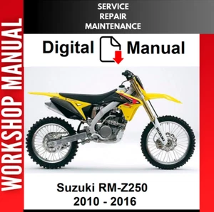 SUZUKI RMZ250 2010 2011 2012 2013 2014 2015 2016 SERVICE REPAIR SHOP MANUAL - Bild 1 von 1