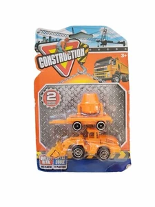 Construction Toys Bulldozer & Cement Mixer Diecast Metal & Plastic Car Play Set - Picture 1 of 2