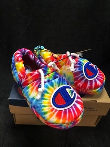 Kid's Champion University Tie Dye STW/Scarlet CP101330P Size Preschool 13 (a4) - Picture 1 of 9
