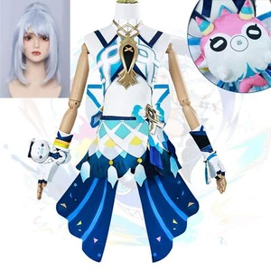 Mualani Cosplay Outfit Genshin Impact Mualani Costume Dress Wig Full Set - Picture 1 of 19