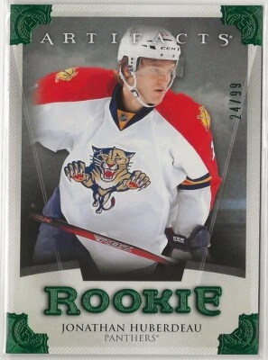 2013 2013-14 Artifacts Emerald Rookie #173 Jonathan Huberdeau 24/99 Florida - Image 1 of 2
