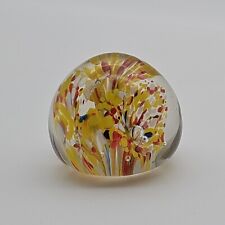 Small Murano Style Glass Paperweight Hand Blown