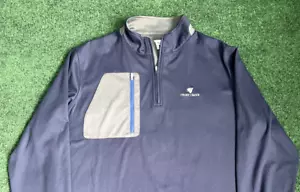 Peter Millar Frost Creek Quarter Zip XL Blue - Picture 1 of 6