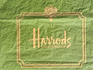 Harrods London - Plastikbeutel, Einkaufsbeutel, Kunststoff-Einkauf-Trage-Tasche, - Bild 1 von 2