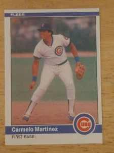 1984 FLEER BASEBALL CARMELO MARTINEZ #497 RC Chicago Cubs - Picture 1 of 2