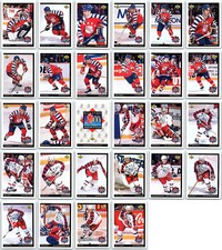 1992-93 UPPER DECK MCDONALDS COMPLETE 25 CARD SET LOT + CL Roy Jagr Lemiex BV