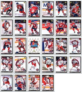 1992-93 UPPER DECK MCDONALDS COMPLETE 25 CARD SET LOT + CL Roy Jagr Lemiex BV