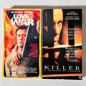 VHS Lot of 2 James Woods Films - Killer  A Journal of Murder - In Love and War - Bild 1 von 7