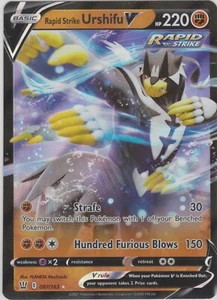Pokemon TCG SS Battle Styles 087/163 Rapid Strike Urshifu V Holographic Rare - Picture 1 of 1