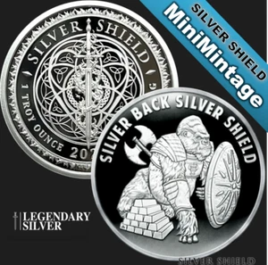 PREVENTA | 2021 | Escudo de plata con respaldo de plata | Prueba de 1 oz - MiniMintage - Imagen 1 de 7