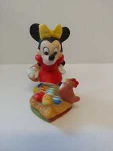 Vintage Walt Disney Productions Minnie Maus mit Huhn Porzellan Figur  - Bild 1 von 11