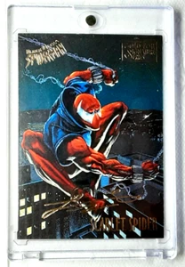 1995 Spider-Man Gold Signature Card 48 SCARLET SPIDER. Free New Top Loader. - Picture 1 of 3