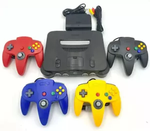 Consola N64 Nintendo 64 "Sin región" Consola N64 + HASTA 4 NUEVOS CONTROLADORES + Cables - Imagen 1 de 18