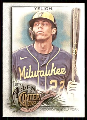 2022 Topps Allen & Ginter Christian Yelich Milwaukee Brewers #74 - Image 1 of 2